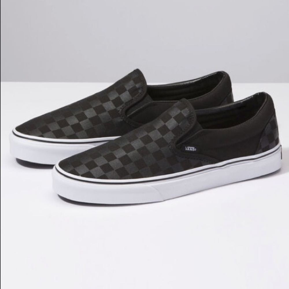 Checkered Black Vans